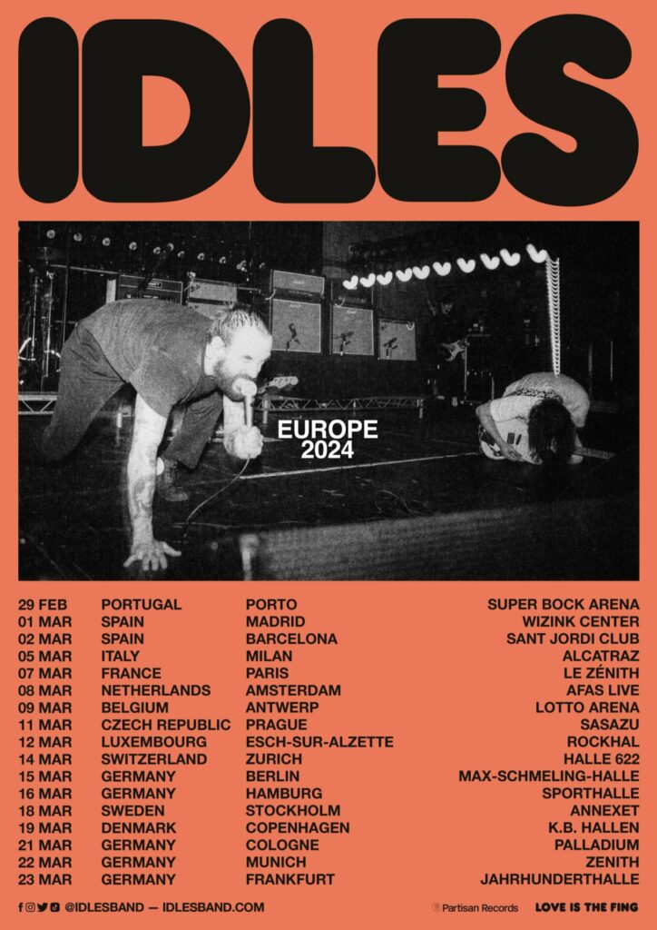 IDLES 2024 European tour