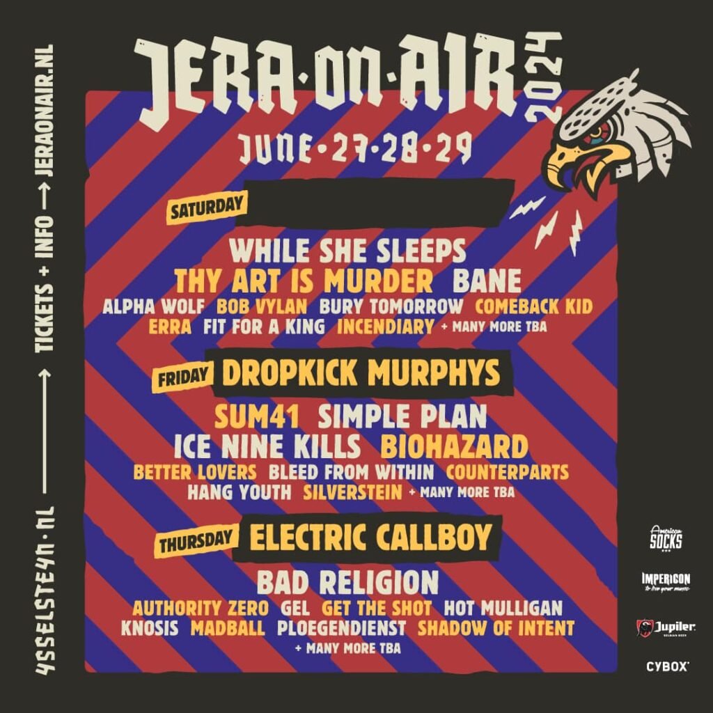 Jera On Air has just unveiled the first 30 names on its lineup