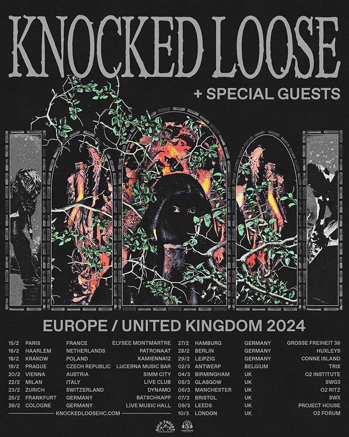 Knocked Loose tour poster 2024