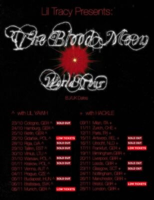Lil Tracy Blood Moon Tour 2025 Banner